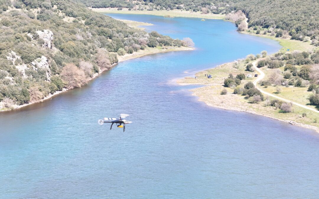 Velos V3 Conducts Bathymetric LiDAR Survey at Lake Ladonas